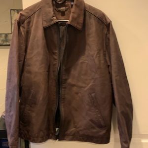 Genuine Leather fully lined coat like new